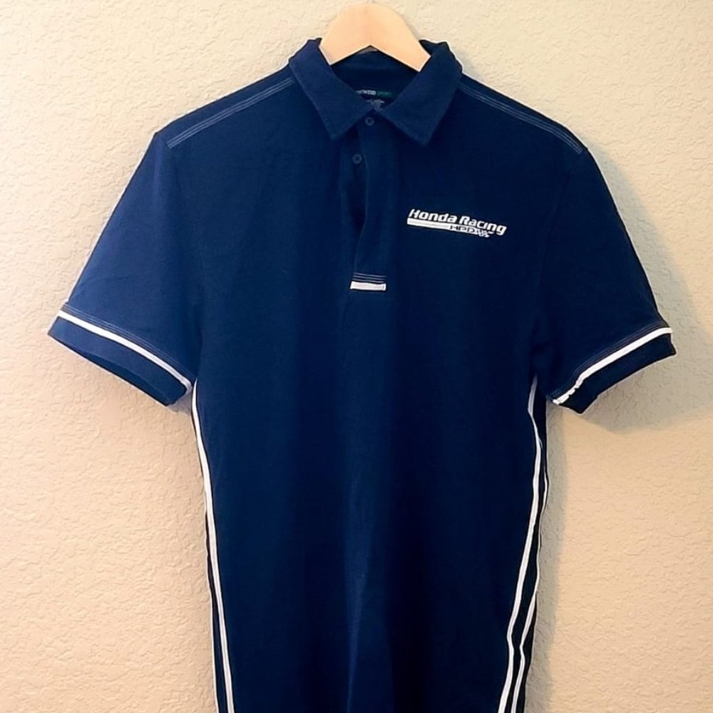 Navy Honda Racing Polo Shirt for Men (S)